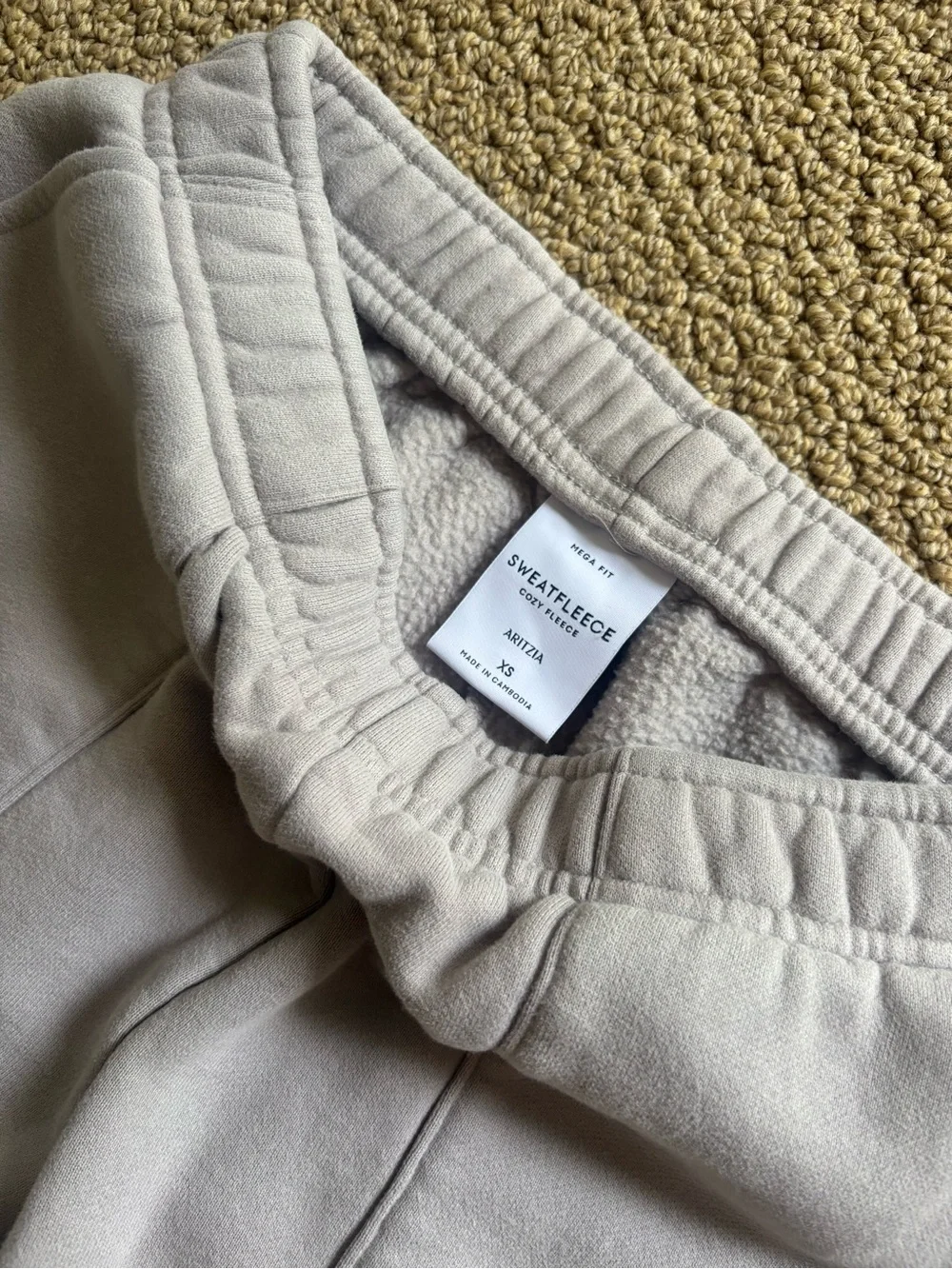 Aritzia Sweatfleece Mega Cargo Sweatpants in Light Gray - Picture 4 of 5
